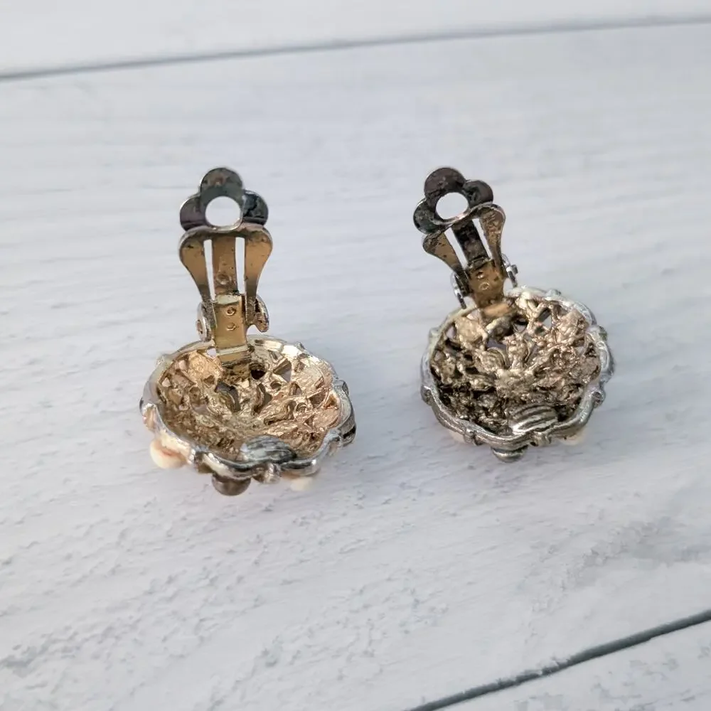 Vintage Clip On Earrings 7/8